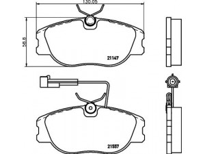 HELLA PAGID 8DB 355 017-961 stabdžių trinkelių rinkinys, diskinis stabdys 
 Techninės priežiūros dalys -> Papildomas remontas
60777621, 71770971