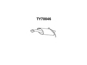 VENEPORTE TY70046 priekinis duslintuvas
1743015120, 17430YZZ0T