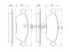 BOSCH 0 986 461 137 stabdžių trinkelių rinkinys, diskinis stabdys 
 Techninės priežiūros dalys -> Papildomas remontas