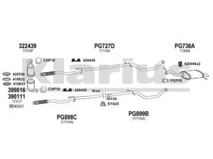 KLARIUS 630843U išmetimo sistema 
 Išmetimo sistema -> Išmetimo sistema, visa