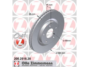 ZIMMERMANN 200.2518.20 stabdžių diskas 
 Dviratė transporto priemonės -> Stabdžių sistema -> Stabdžių diskai / priedai
40206 JG00C, 40206-1KC1A, 40206-JD00A