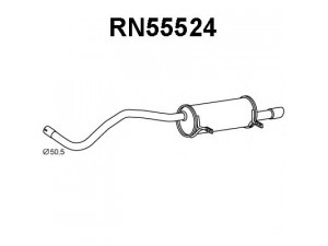 VENEPORTE RN55524 galinis duslintuvas 
 Išmetimo sistema -> Duslintuvas
200103696R, 200109588R