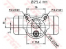 TRW BWL117 rato stabdžių cilindras 
 Stabdžių sistema -> Ratų cilindrai
440238