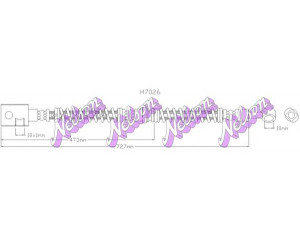 Brovex-Nelson H7026 stabdžių žarnelė 
 Stabdžių sistema -> Stabdžių žarnelės
4871009000, 4871009001, 4871009002