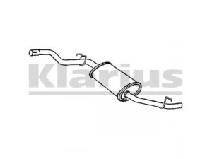 KLARIUS 250264 galinis duslintuvas 
 Išmetimo sistema -> Duslintuvas
7586914, 7705787, 7586914, 7705787