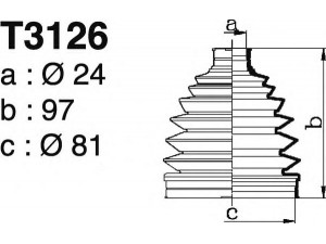 DEPA T3126 gofruotoji membrana, kardaninis velenas 
 Ratų pavara -> Gofruotoji membrana
GD1722530