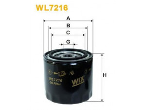 WIX FILTERS WL7216 alyvos filtras 
 Filtrai -> Alyvos filtras
030115561C, 030115561C, X607