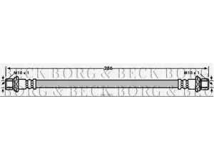 BORG & BECK BBH7895 stabdžių žarnelė 
 Stabdžių sistema -> Stabdžių žarnelės
90947-02E09