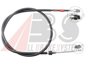 A.B.S. K16957 trosas, stovėjimo stabdys 
 Stabdžių sistema -> Valdymo svirtys/trosai
522523, 97217149