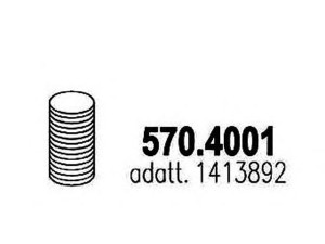 ASSO 570.4001 lanksti žarna, išmetimo sistema 
 Išmetimo sistema -> Išmetimo vamzdžiai
1413892