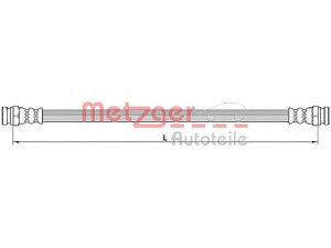 METZGER 4110614 stabdžių žarnelė 
 Stabdžių sistema -> Stabdžių žarnelės
51790084