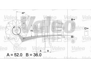 VALEO 433405 kintamosios srovės generatorius 
 Elektros įranga -> Kint. sr. generatorius/dalys -> Kintamosios srovės generatorius
570523, 0056668100, 055567600, 55567600