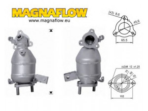 MAGNAFLOW 63401D katalizatoriaus keitiklis 
 Išmetimo sistema -> Katalizatoriaus keitiklis
289402A280