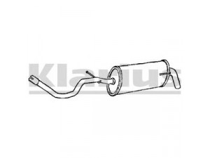 KLARIUS 220701 galinis duslintuvas 
 Išmetimo sistema -> Duslintuvas
6X0253609B, 6X0253609B, 6X0253609B