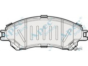 APEC braking PAD2026 stabdžių trinkelių rinkinys, diskinis stabdys 
 Techninės priežiūros dalys -> Papildomas remontas
55200D66Y00C000, 5581061M00000
