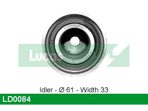 LUCAS ENGINE DRIVE LD0084 įtempiklio skriemulys, paskirstymo diržas