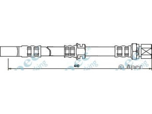 APEC braking HOS3061 stabdžių žarnelė 
 Stabdžių sistema -> Stabdžių žarnelės
562349, 562351, 562353, 562349