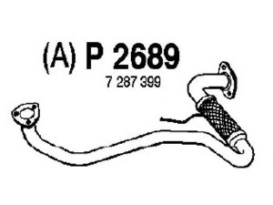FENNO P2689 išleidimo kolektorius 
 Išmetimo sistema -> Išmetimo vamzdžiai
1013038, 1029678, 7287399