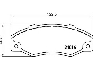 HELLA 8DB 355 018-971 stabdžių trinkelių rinkinys, diskinis stabdys 
 Techninės priežiūros dalys -> Papildomas remontas
7701202481, 7701202785, 7701202815