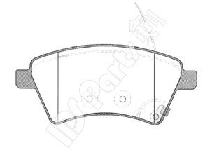 IPS Parts IBD-1800 stabdžių trinkelių rinkinys, diskinis stabdys 
 Techninės priežiūros dalys -> Papildomas remontas
55810-79J00, 71742853, 71750033