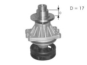 PROTECHNIC PRW0119 vandens siurblys 
 Aušinimo sistema -> Vandens siurblys/tarpiklis -> Vandens siurblys
11510032679, 11512243003, 11512244333