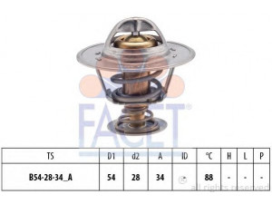 FACET 7.8536S termostatas, aušinimo skystis 
 Aušinimo sistema -> Termostatas/tarpiklis -> Thermostat
1 658 103, 894F-8575-AA, 25510-42000