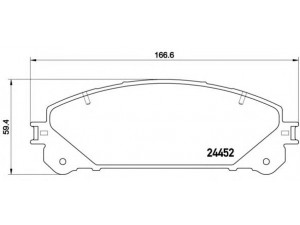 BREMBO P 83 145 stabdžių trinkelių rinkinys, diskinis stabdys 
 Techninės priežiūros dalys -> Papildomas remontas
044650E010, 0446548150, 0446548160