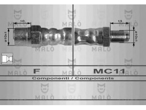 MAL? 8166 stabdžių žarnelė 
 Stabdžių sistema -> Stabdžių žarnelės
34321108134, 34321115697, 34321153107