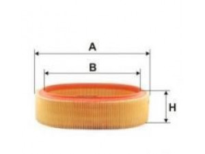 UNIFLUX FILTERS XA777 oro filtras 
 Techninės priežiūros dalys -> Techninės priežiūros intervalai
60 01 543 789, 7 700 274 216, 7 701 047 655