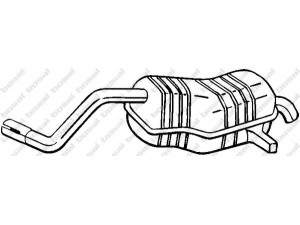 BOSAL 200-515 galinis duslintuvas 
 Išmetimo sistema -> Duslintuvas
82.00.276.050, 82.00.916.410