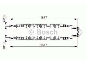 BOSCH 1 987 482 141 trosas, stovėjimo stabdys 
 Stabdžių sistema -> Valdymo svirtys/trosai
13153656, 522454, 13153656