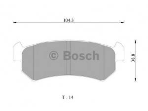 BOSCH 0 986 AB3 071 stabdžių trinkelių rinkinys, diskinis stabdys 
 Techninės priežiūros dalys -> Papildomas remontas
96405131, 96405131, 96405131