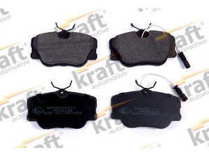 KRAFT AUTOMOTIVE 6001012 stabdžių trinkelių rinkinys, diskinis stabdys 
 Techninės priežiūros dalys -> Papildomas remontas
0004200720, 0004209920, 00042099200005