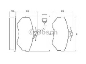 BOSCH 0 986 460 948 stabdžių trinkelių rinkinys, diskinis stabdys 
 Techninės priežiūros dalys -> Papildomas remontas
357 698 151 C, 8A0 698 151