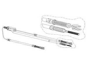 KAWE LE02123 trosas, stovėjimo stabdys 
 Stabdžių sistema -> Valdymo svirtys/trosai
GVC1059, GVC1060, GVC902379
