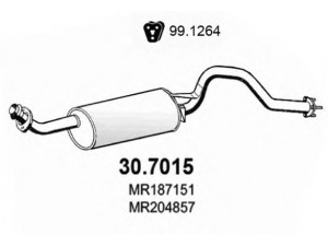 ASSO 30.7015 galinis duslintuvas 
 Išmetimo sistema -> Duslintuvas
MR187151, MR204857, MR258958, MR312481