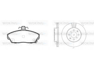 WOKING 82373.01 stabdžių rinkinys, diskiniai stabdžiai 
 Stabdžių sistema -> Diskinis stabdys -> Stabdžių remonto rinkinys
45022-SK3-E00, 45022-ST3-E00, 45022-ST3-E01
