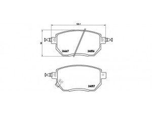 BREMBO P 56 051 stabdžių trinkelių rinkinys, diskinis stabdys 
 Techninės priežiūros dalys -> Papildomas remontas
41060CA090, 41060CA093, 41060CA092