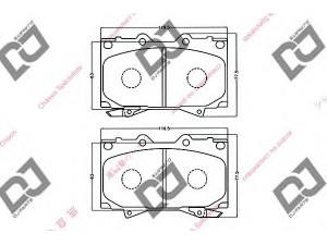 DJ PARTS BP1004 stabdžių trinkelių rinkinys, diskinis stabdys 
 Techninės priežiūros dalys -> Papildomas remontas
04465-60140, 04465-60160, 04465-60220