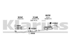 KLARIUS 820083E išmetimo sistema 
 Išmetimo sistema -> Išmetimo sistema, visa