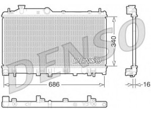 DENSO DRM36013 radiatorius, variklio aušinimas 
 Aušinimo sistema -> Radiatorius/alyvos aušintuvas -> Radiatorius/dalys
45119AJ030