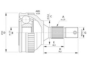 OPEN PARTS CVJ5175.10 jungčių komplektas, kardaninis velenas 
 Ratų pavara -> Sujungimai/komplektas
3272E5, 3273E6, 95656495, 95656595