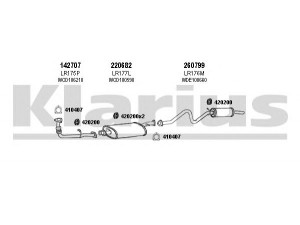 KLARIUS 090177E išmetimo sistema 
 Išmetimo sistema -> Išmetimo sistema, visa