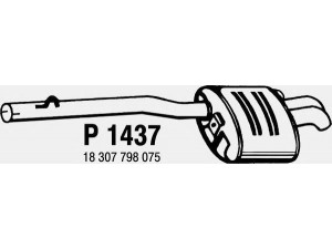 FENNO P1437 galinis duslintuvas 
 Išmetimo sistema -> Duslintuvas
18307798075