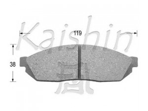 KAISHIN D5009 stabdžių trinkelių rinkinys, diskinis stabdys 
 Techninės priežiūros dalys -> Papildomas remontas
45022SA0670, 5520056850, 5520056851