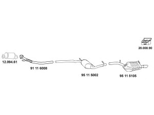 EBERSPÄCHER 20_011 išmetimo sistema 
 Išmetimo sistema -> Išmetimo sistema, visa