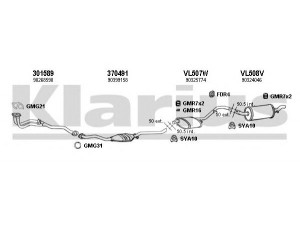 KLARIUS 390396U išmetimo sistema 
 Išmetimo sistema -> Išmetimo sistema, visa