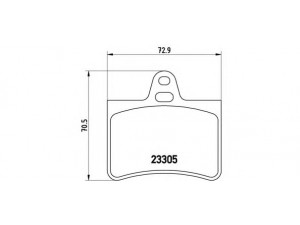 BREMBO P 61 073 stabdžių trinkelių rinkinys, diskinis stabdys 
 Techninės priežiūros dalys -> Papildomas remontas
425217, 425290, 425334, E172231