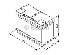 BOSCH 0 092 S60 110 starterio akumuliatorius; starterio akumuliatorius
61 21 7 555 719, 61 21 7 555 719