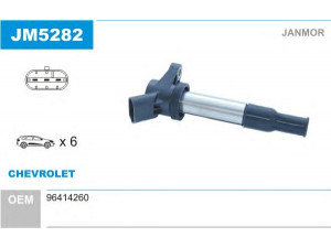 JANMOR JM5282 ritė, uždegimas 
 Kibirkšties / kaitinamasis uždegimas -> Uždegimo ritė
96414260